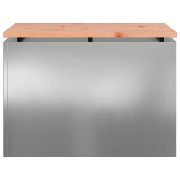 Gartenbank Silber 60 x 40 x 43 cm Verzinkter Stahl