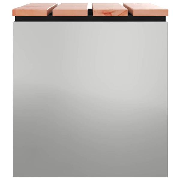 Gartenbank Silber 60 x 40 x 43 cm Verzinkter Stahl