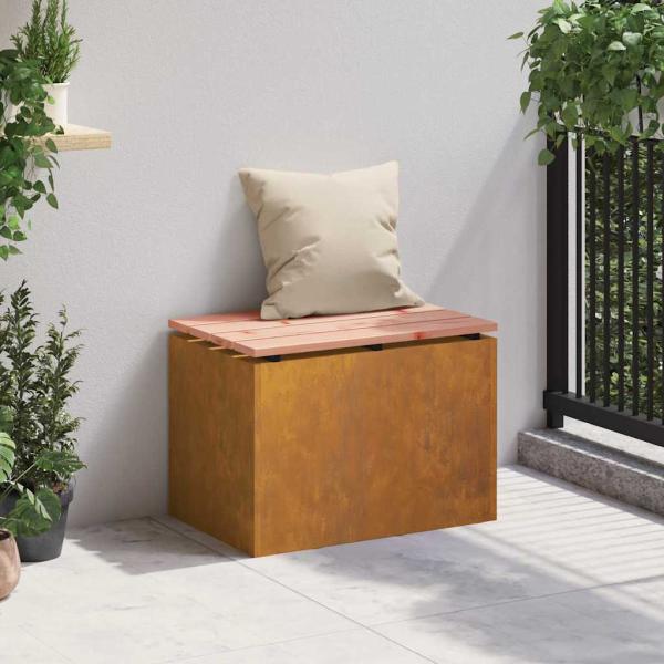 Gartenbank Rostig 60 x 40 x 43 cm Wetterfeststahl