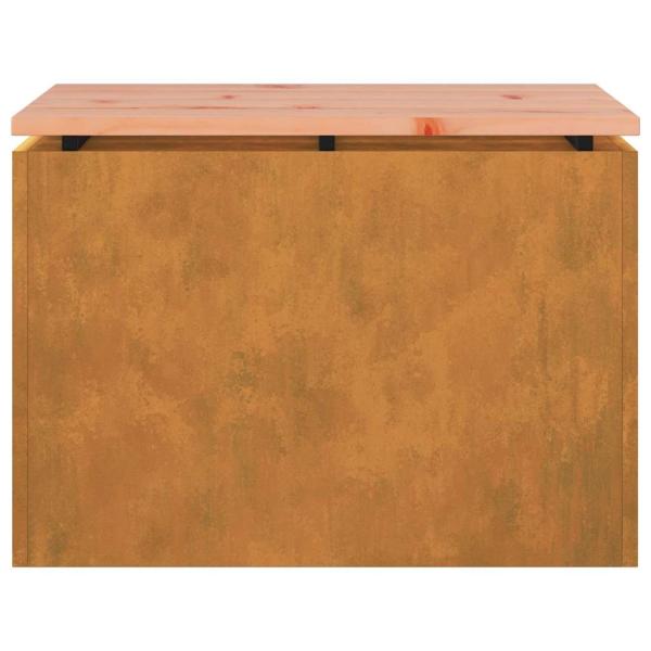 Gartenbank Rostig 60 x 40 x 43 cm Wetterfeststahl