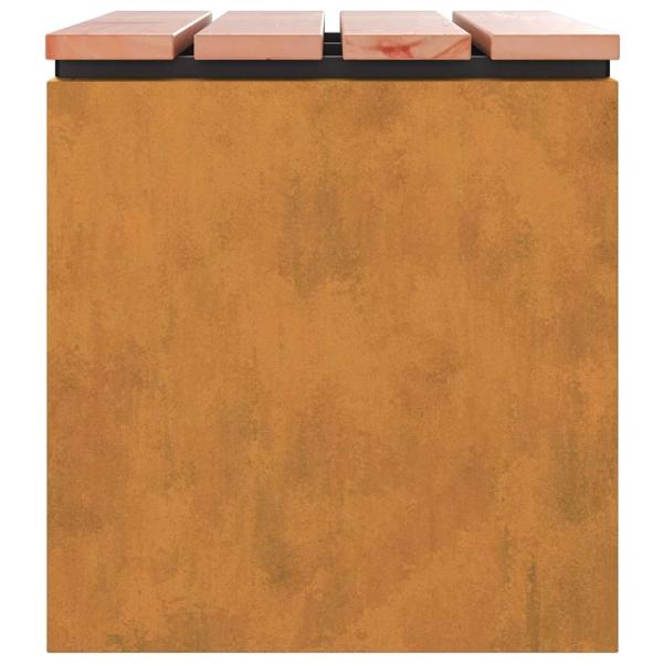 Gartenbank Rostig 60 x 40 x 43 cm Wetterfeststahl