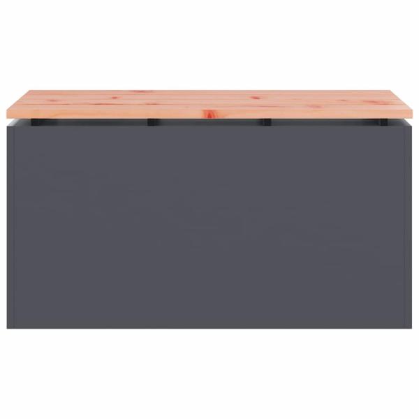 Gartenbank Anthrazit 80 x 40 x 43 cm Stahl