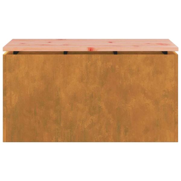 Gartenbank Rostig 80 x 40 x 43 cm Wetterfeststahl