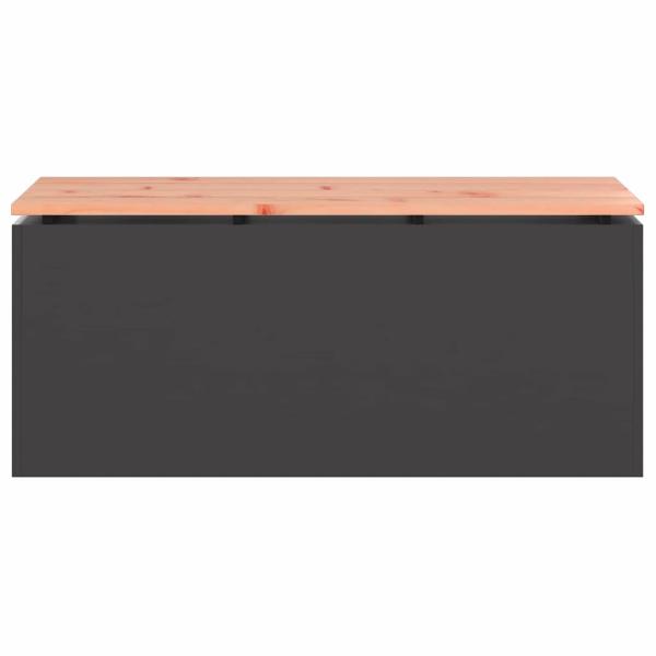 Gartenbank Schwarz 100 x 40 x 43 cm Stahl