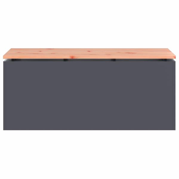 Gartenbank Anthrazit 100 x 40 x 43 cm Stahl