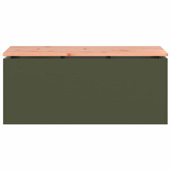 Gartenbank Olivgrün 100 x 40 x 43 cm Stahl