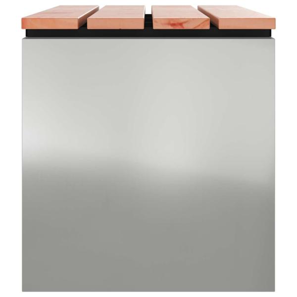 Gartenbank Silber 100 x 40 x 43 cm Verzinkter Stahl