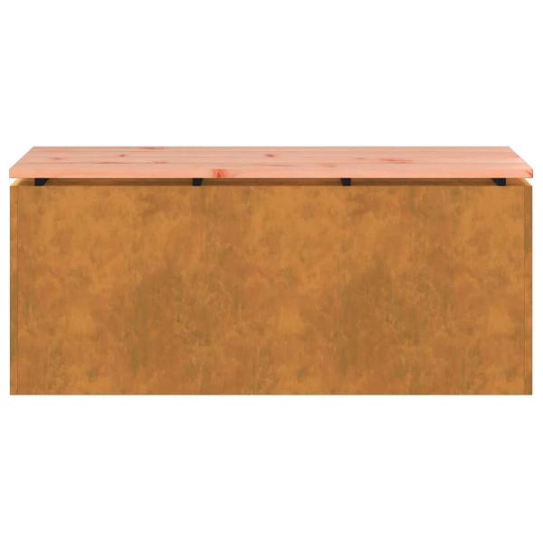 Gartenbank Rostig 100 x 40 x 43 cm Wetterfeststahl