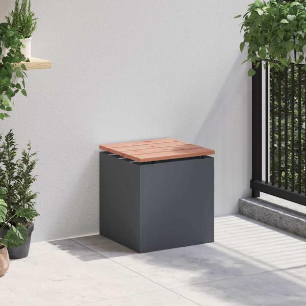 Gartenbank Anthrazit 40 x 40 x 43 cm Stahl