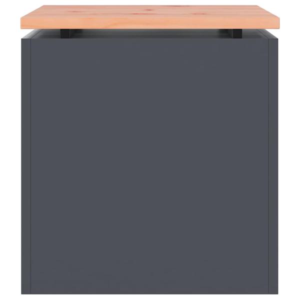 Gartenbank Anthrazit 40 x 40 x 43 cm Stahl