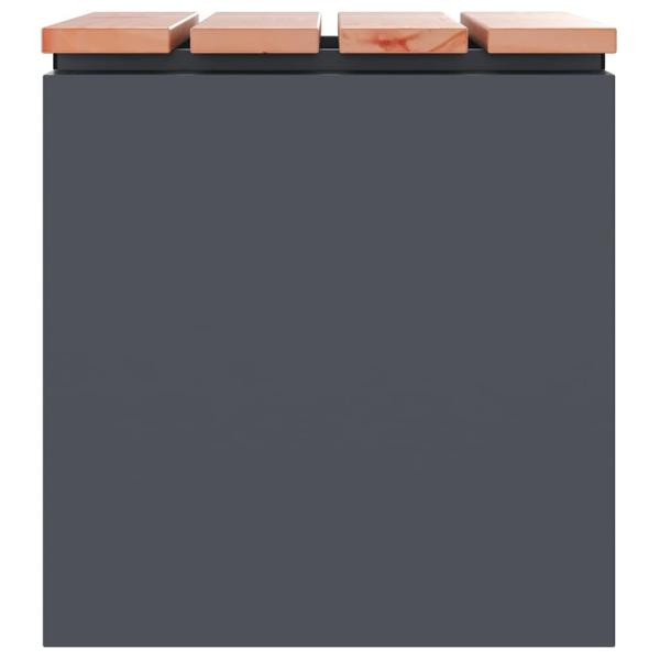 Gartenbank Anthrazit 40 x 40 x 43 cm Stahl