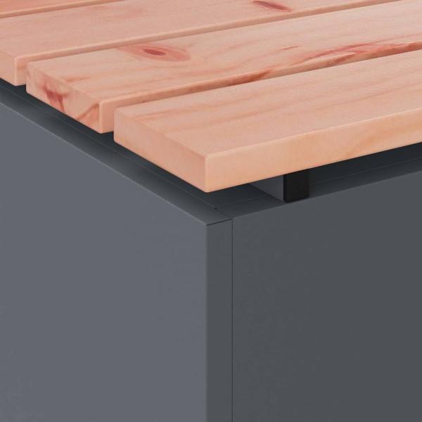 Gartenbank Anthrazit 40 x 40 x 43 cm Stahl