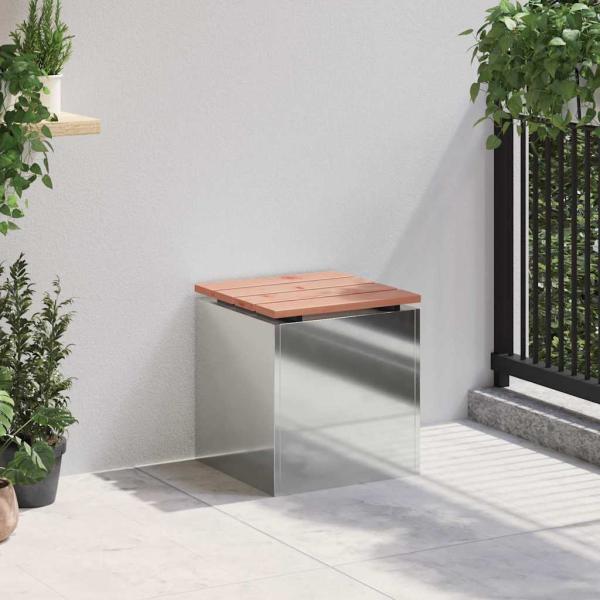 Gartenbank Silber 40 x 40 x 43 cm Verzinkter Stahl