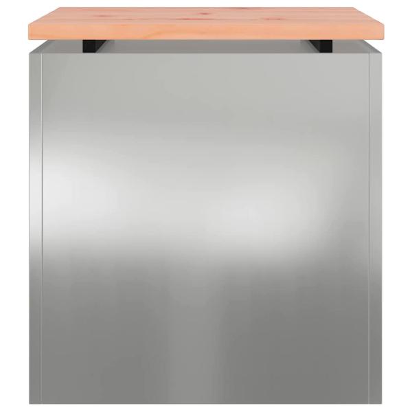Gartenbank Silber 40 x 40 x 43 cm Verzinkter Stahl