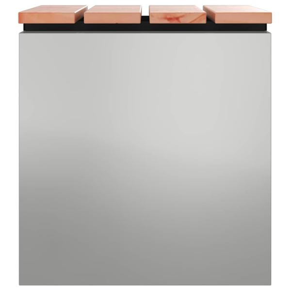 Gartenbank Silber 40 x 40 x 43 cm Verzinkter Stahl