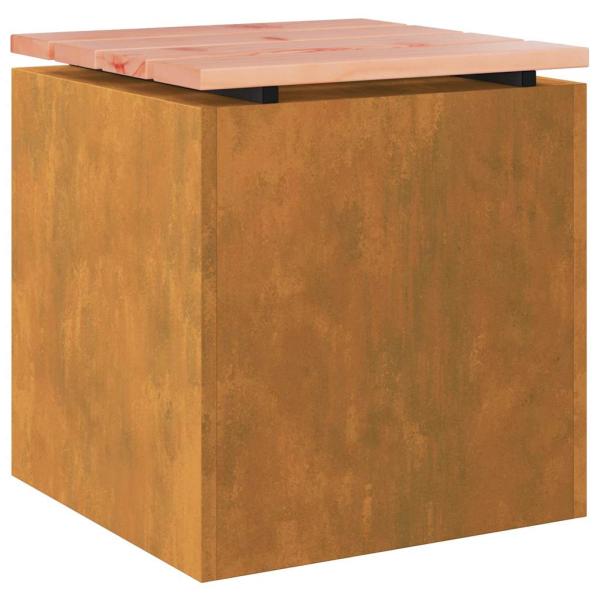 Gartenbank Rostig 40 x 40 x 43 cm Wetterfeststahl