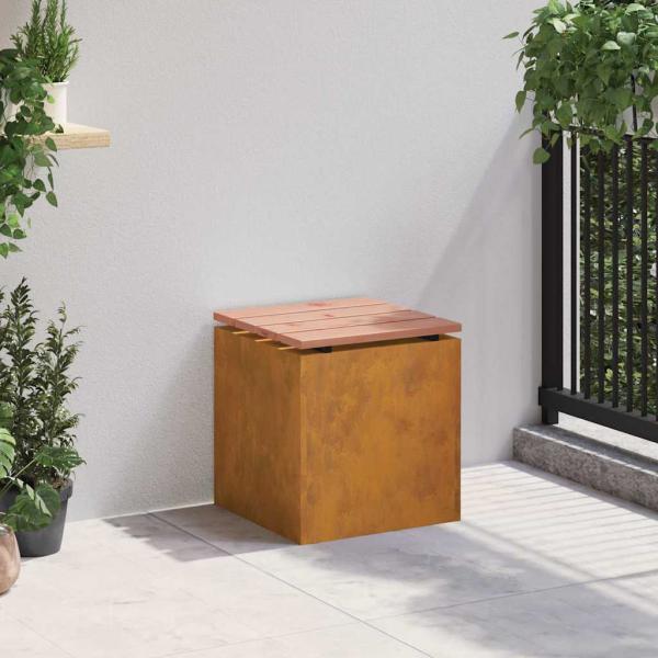 Gartenbank Rostig 40 x 40 x 43 cm Wetterfeststahl