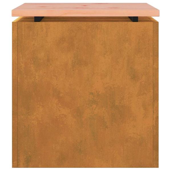 Gartenbank Rostig 40 x 40 x 43 cm Wetterfeststahl
