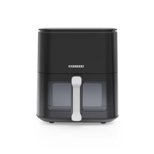 Digitale Heißluftfritteuse XL | 5 l | 60-min Timer | 8 Voreinstellungen | Sichtfenster | Schwarz