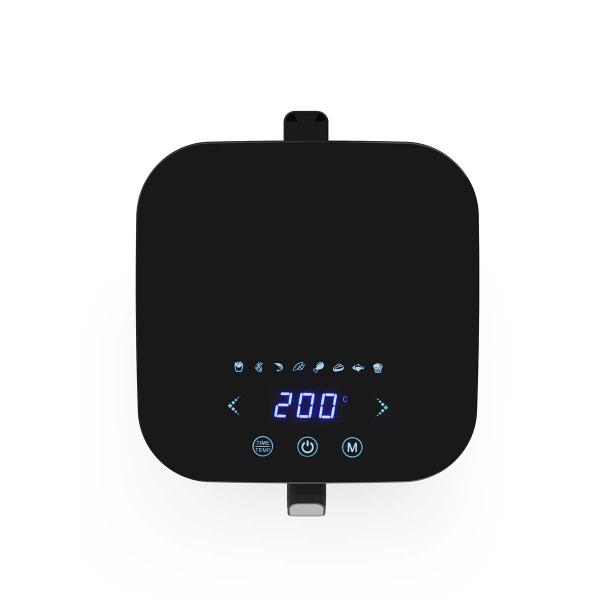 Digitale Heißluftfritteuse XL | 5 l | 60-min Timer | 8 Voreinstellungen | Sichtfenster | Schwarz