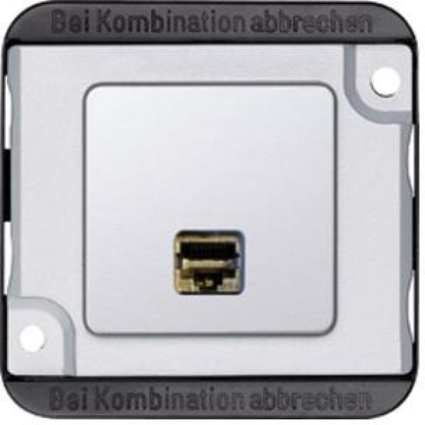 ARDEBO.de Merten MEG4576-7021 Anschlußmodul, Panzer, Actassi, RJ 45-Einsatz, 1fach Zentralplatte