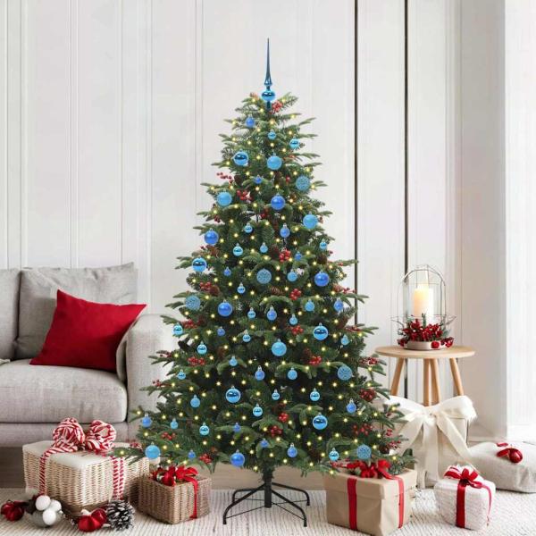 ARDEBO.de - Künstlicher Weihnachtsbaum mit 300 LEDs mit Ständer Grün 180 cm