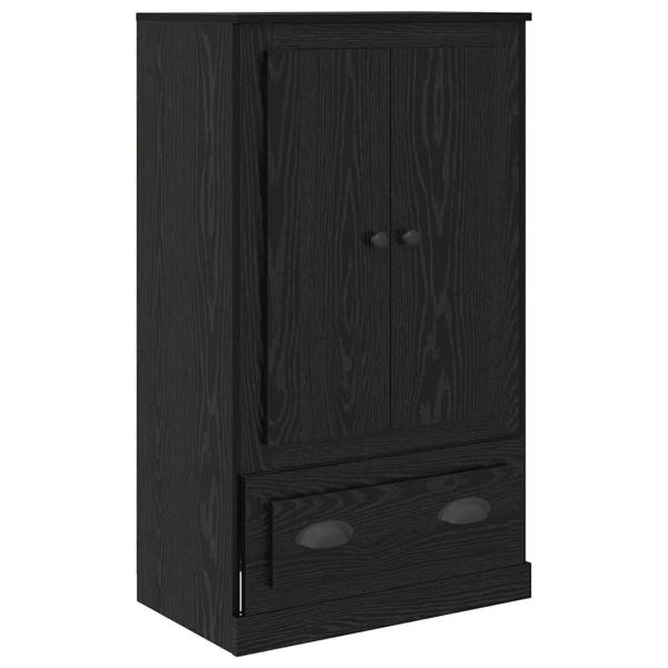 Sideboard 3 pcs Schwarz Eichen-Optik Holzwerkstoff