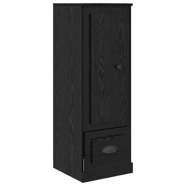 Sideboard 3 pcs Schwarz Eichen-Optik Holzwerkstoff