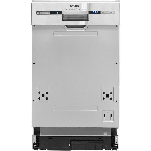 ARDEBO.de Exquisit EGSP2109-EB-030E Teilintegrierter Geschirrspüler, 45 cm breit, 9 Maßgedecke, 7 Programme, Startzeitverzögerung, LED Display, Klarspülermangelanzeige