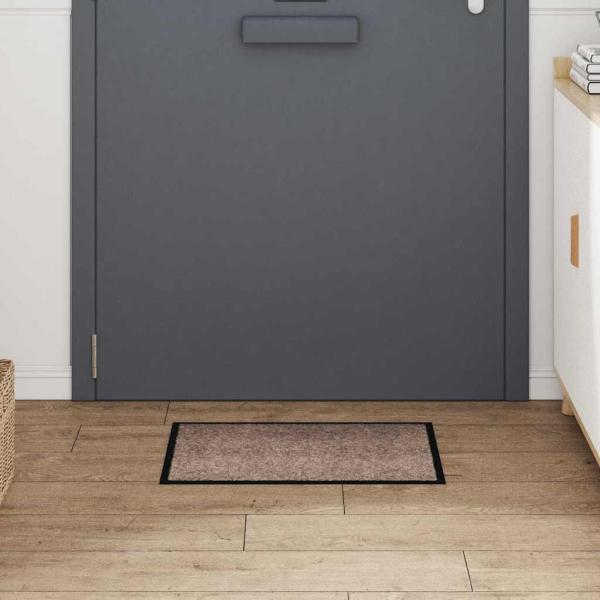 Fußmatte Beige 40 x 60 cm Teddystoff