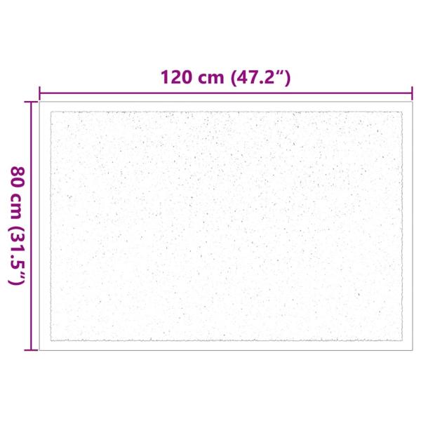 Fußmatte Beige 80 x 120 cm Teddystoff