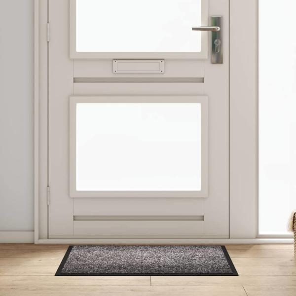 ARDEBO.de - Fußmatte Hellgrau 60 x 80 cm Teddystoff