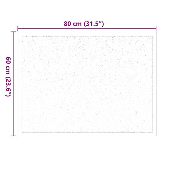 Fußmatte Bordeaux 80 x 60 x 1,2 cm Teddystoff