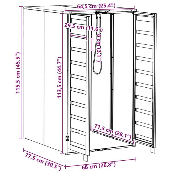 Mülltonnenlager mit Gas-Hebedeckel für 240L Tonne Anthrazit