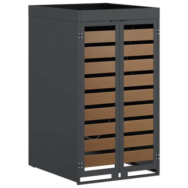 Mülltonnenlager mit Pflanzerdach für 240L Tonne Anthrazit