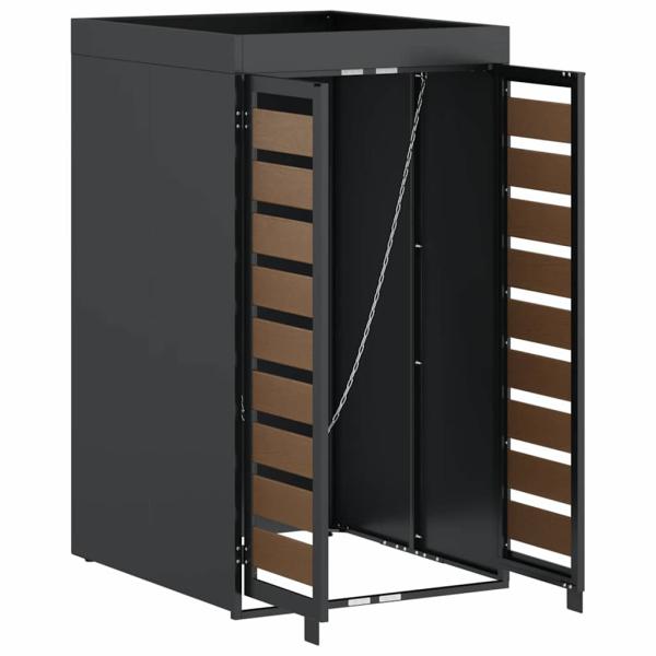 Mülltonnenlager mit Pflanzerdach für 240L Tonne Anthrazit