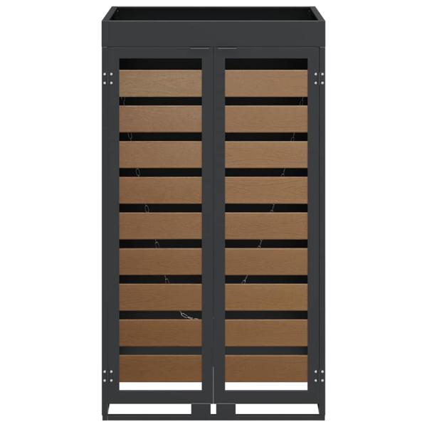 Mülltonnenlager mit Pflanzerdach für 240L Tonne Anthrazit