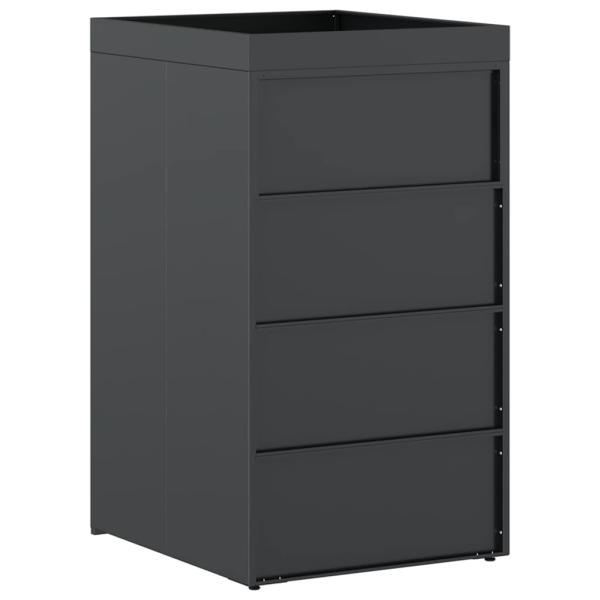 Mülltonnenlager mit Pflanzerdach für 240L Tonne Anthrazit