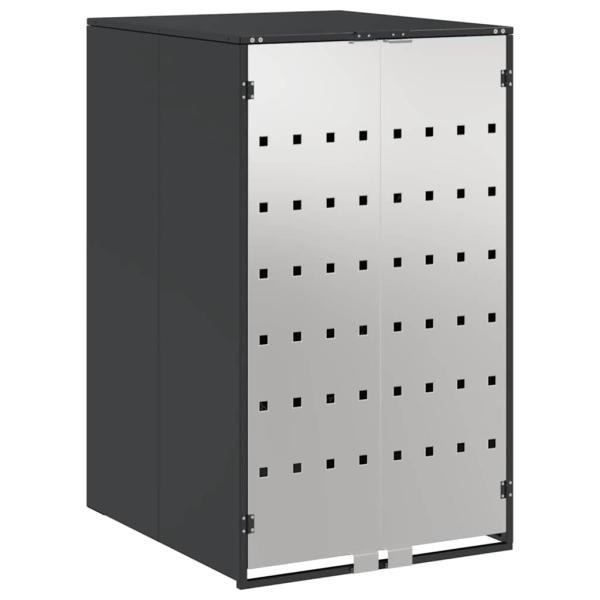 Mülltonnenlager mit Gas-Hebedeckel für 240L Tonne Anthrazit