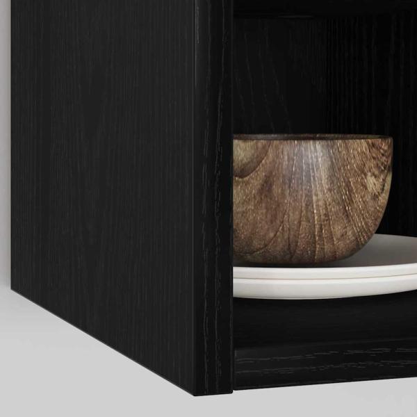 Hängeschrank Riga Schwarz Eichen-Optik 20 x 29,5 x 60 cm