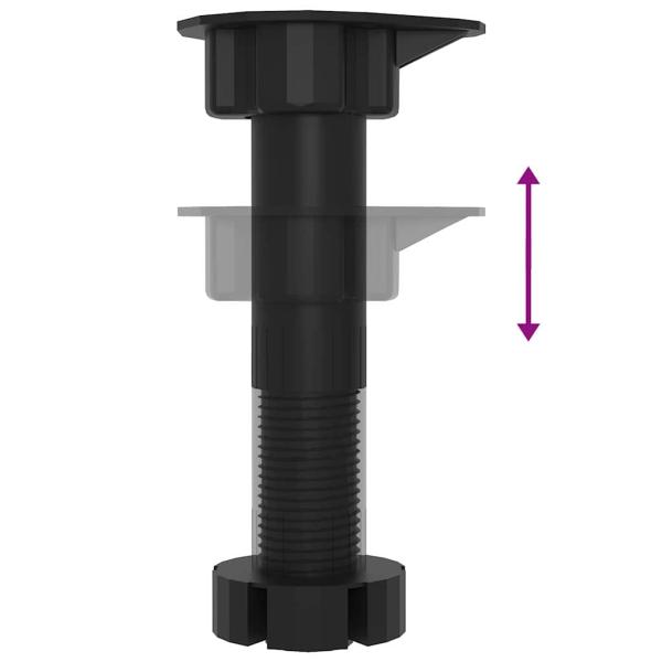 Küchen-Eck-Basisschrank mit Speicher Riga Schwarz Eichen-Optik