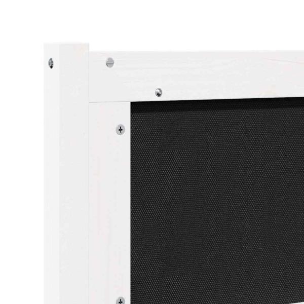 Kopfteil Sonstiges Weiß 200 cm Massivholz Kiefer