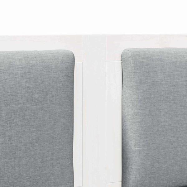 Kopfteil Sonstiges Weiß 160 cm Massivholz Kiefer