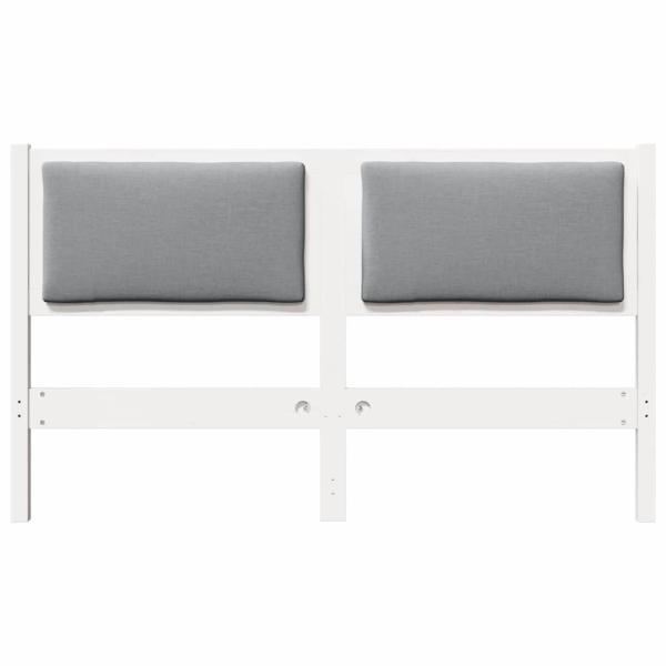 Kopfteil Sonstiges Weiß 150 cm Massivholz Kiefer
