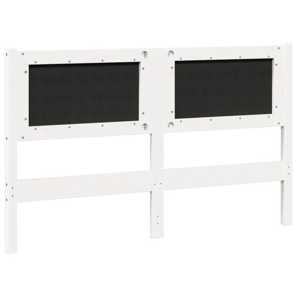 Kopfteil Sonstiges Weiß 150 cm Massivholz Kiefer