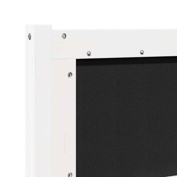 Kopfteil Sonstiges Weiß 135 cm Massivholz Kiefer