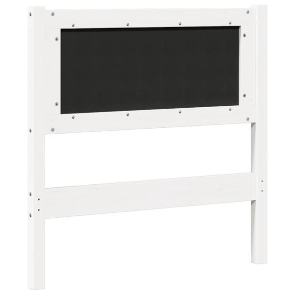 Kopfteil Sonstiges Weiß 75 cm Massivholz Kiefer