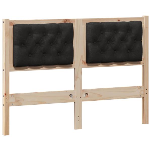 Kopfteil Sonstiges Braun und Schwarz 135 cm Massivholz Kiefer