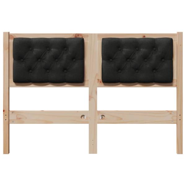 Kopfteil Sonstiges Braun und Schwarz 135 cm Massivholz Kiefer
