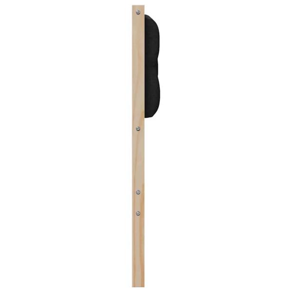 Kopfteil Sonstiges Braun und Schwarz 135 cm Massivholz Kiefer